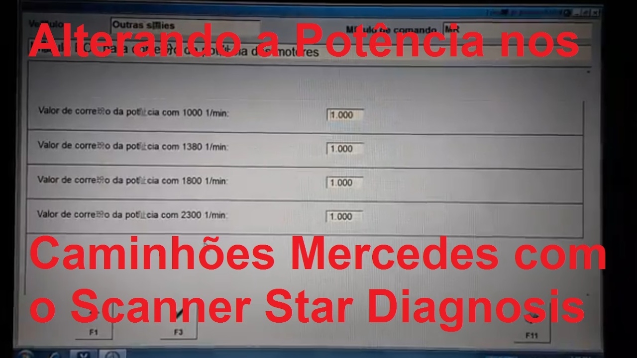 Alterando Potência nos Mercedes com EOL - NASSCAR Scanners