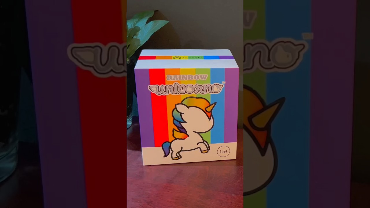 Unboxing TokiDoki x Miniso Rainbow Unicorno! Full video on my channel! #tokidoki #unboxing #unicorno