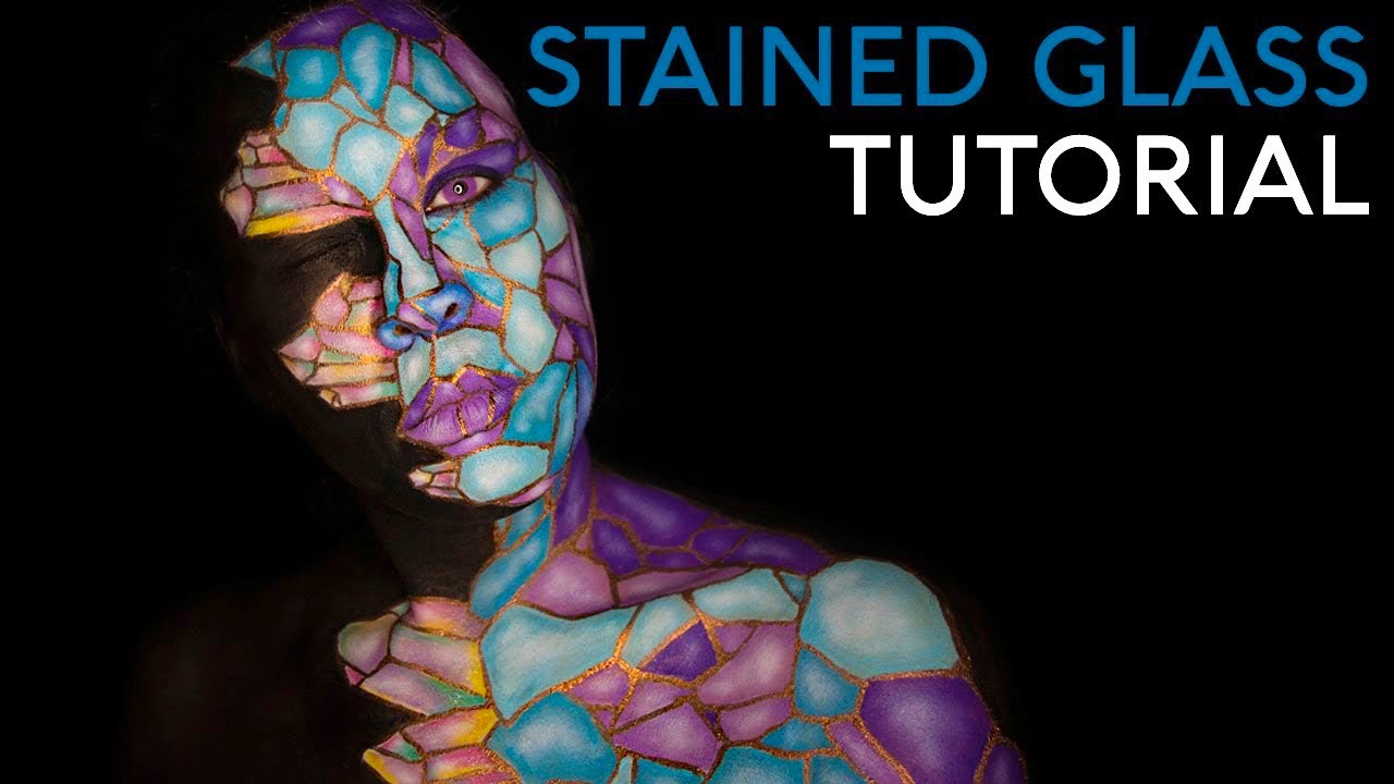 Stained Glass Illusion Makeup | Body Paint Tutorial | #eyjartstyles