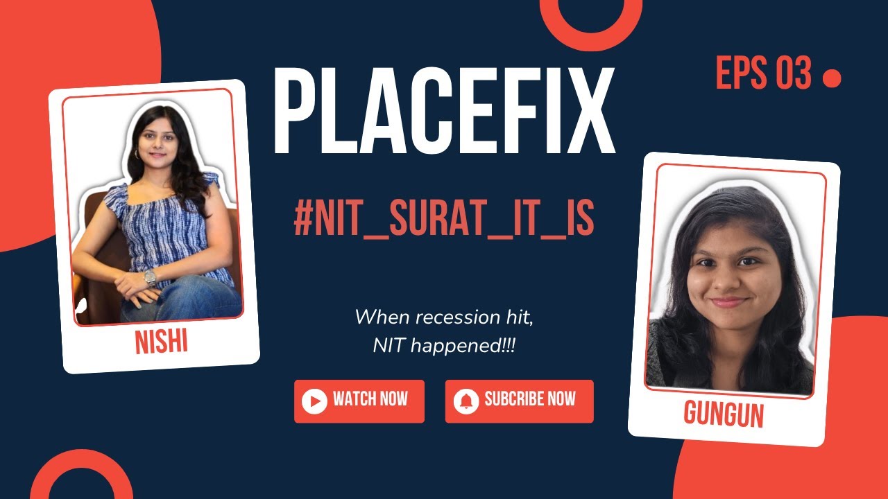 Recession to hidden opportunity | NIT Surat ISP | Placefix - 03 |  Nishi Shah
