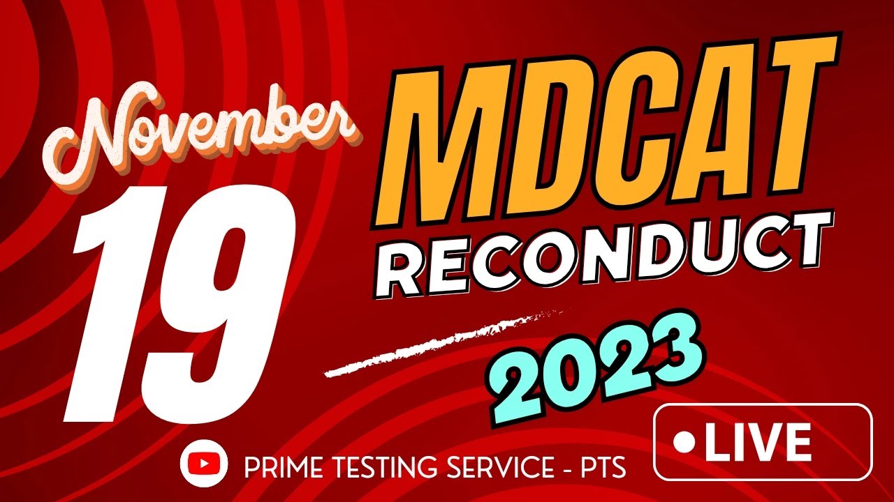 MDCAT RECONDUCT 2023 19 NOVEMBER! ||  RAPID REVISION LECTURES || TEST SERIES 2023 PTS NO 03450726522