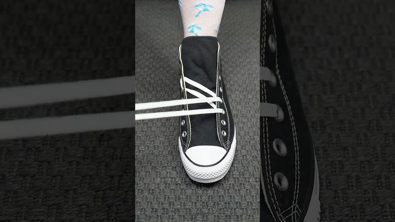 How to Lace Converse High Top #2👟 #converse #sneakers #shoes #fashion #shoelaces