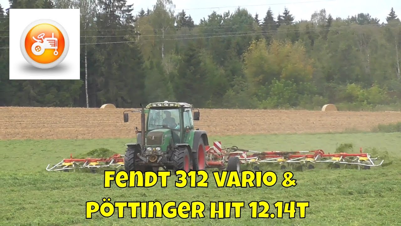 Silage 2019 |  P&ouml;ttinger HIT 12.14T tedder & Fendt 312 Vario