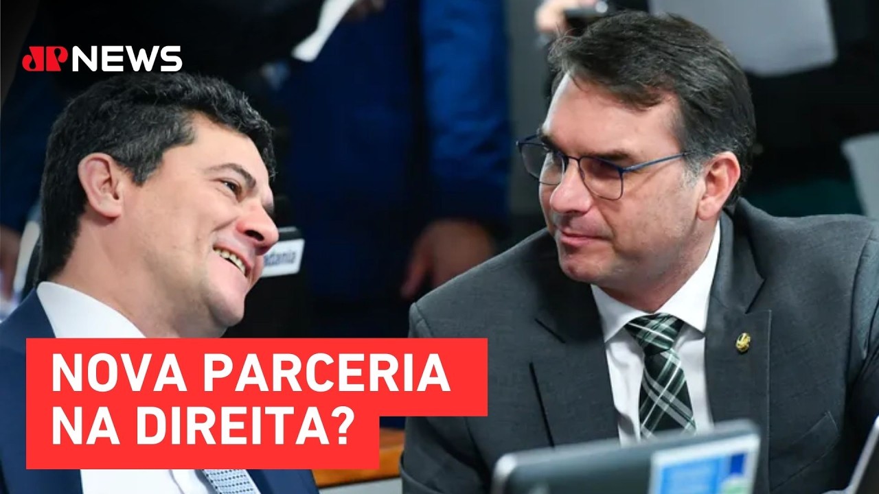 Flávio Bolsonaro avalia apoiar Sergio Moro ao governo do Paraná