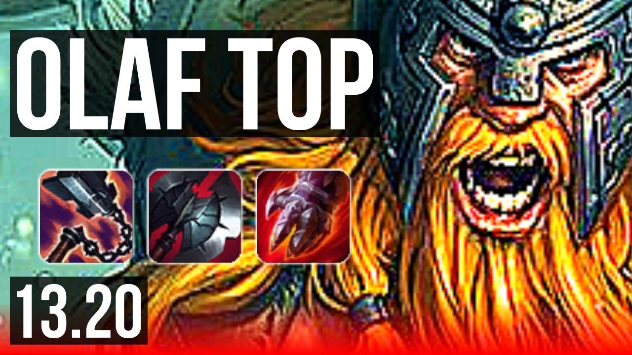 OLAF vs GP (TOP) | 14/1/5, 3.3M mastery, Legendary, 1100+ games | NA Master | 13.20