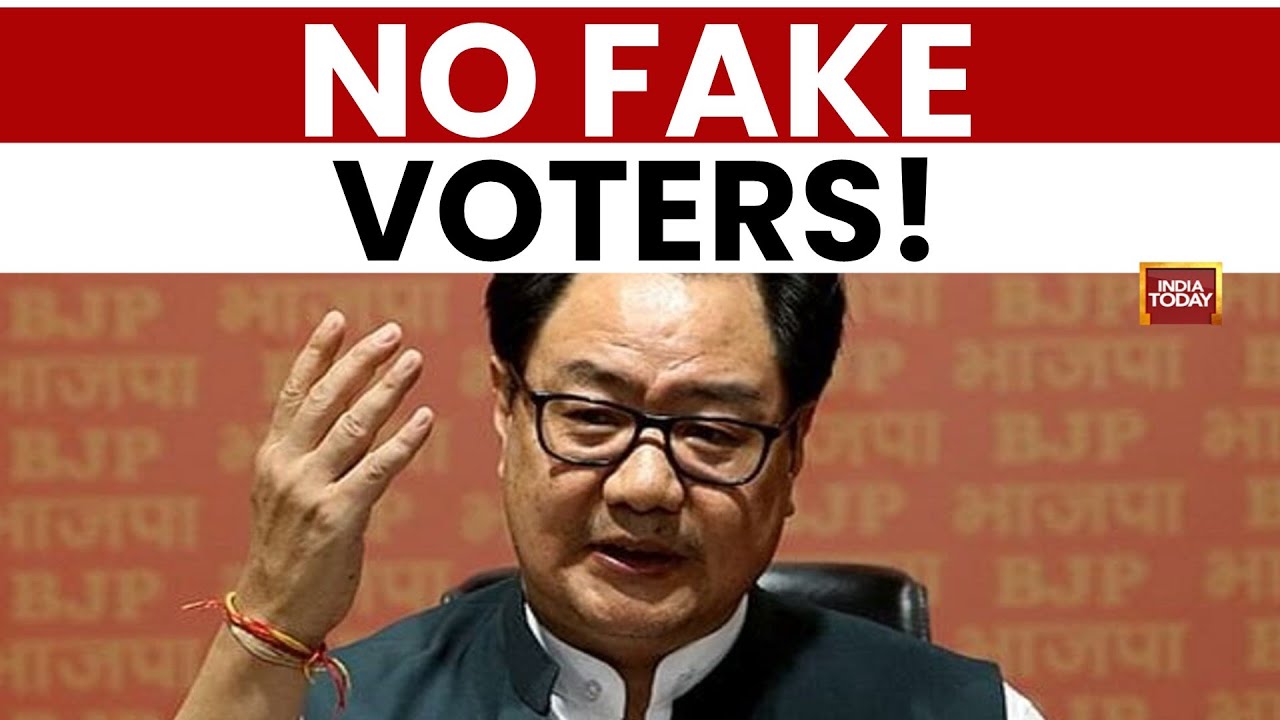 Kiren Rijiju Praises SIR Phase 2: Clean Voter Lists for Fair Elections | India Today News