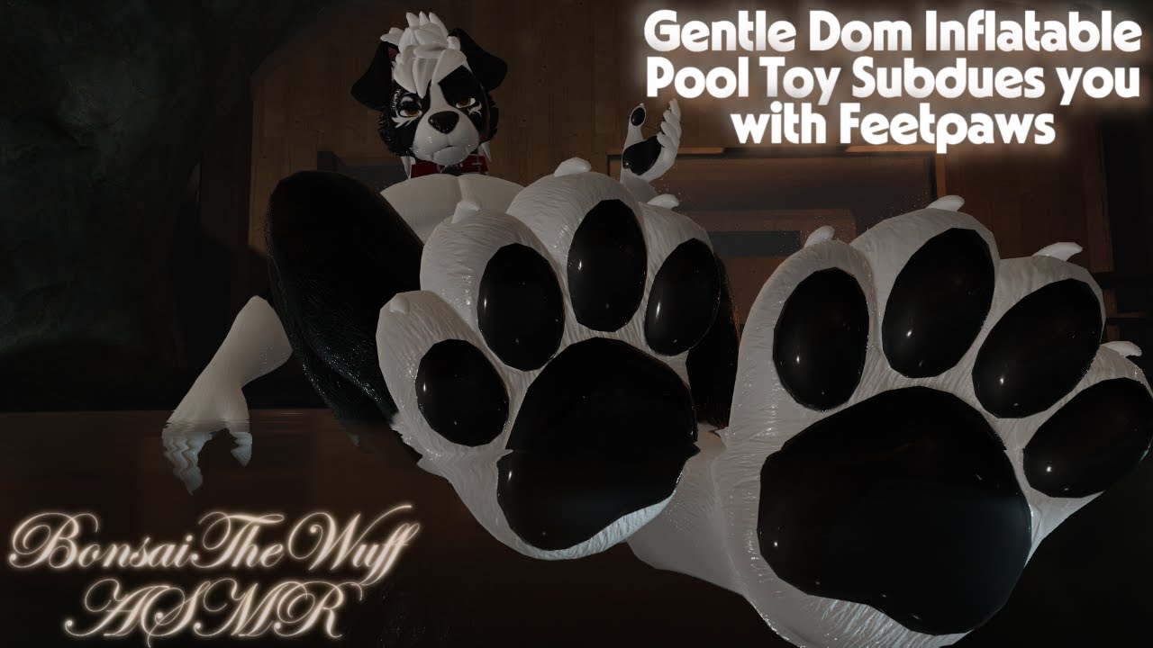 {FURRY ASMR} Gentle Dom Inflatable Pool Toy Subdues You Under His Feetpaws {M4A ~ SUGGESTIVE}