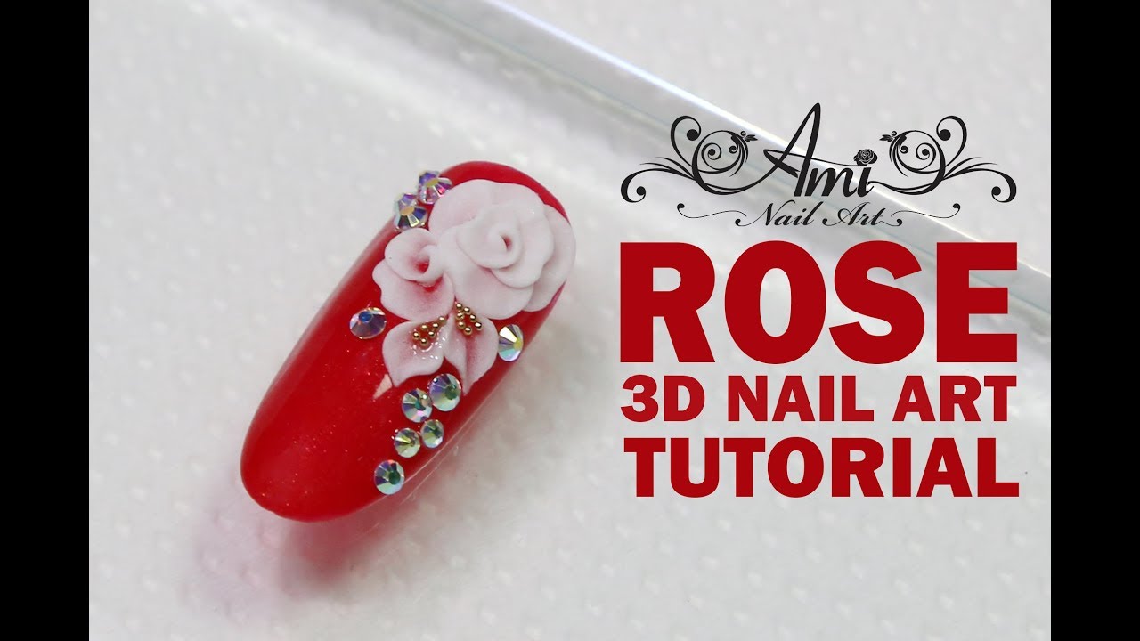 Elegant 3D Rose Nail Art - Stunning Red Acrylic Flower Tutorial