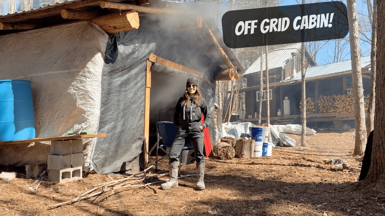 Making Maple Syrup At The Off Grid Cabin!