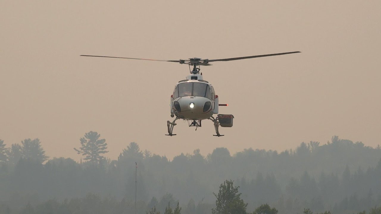 Pompiers de la SOPFEU reviennent à la base (Maniwaki)