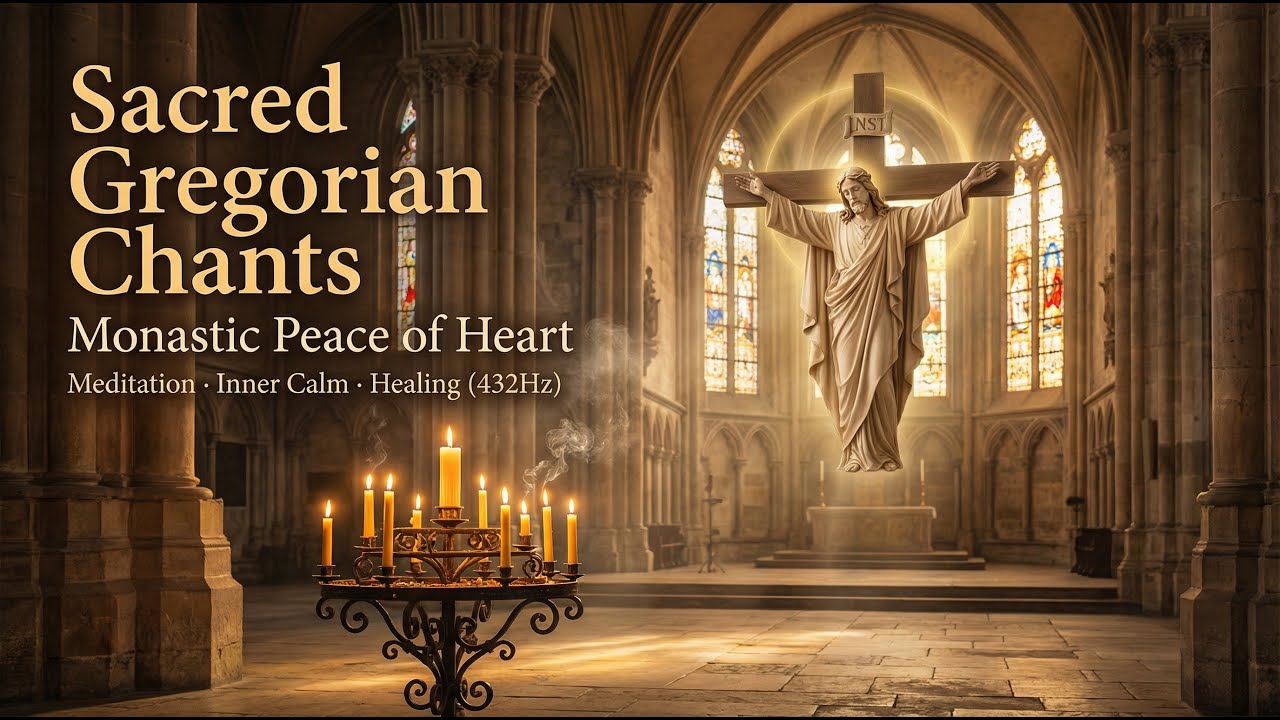 Sacred Gregorian Chants ✨ Monastic Peace of Heart for Meditation, Inner Calm and Healing (432Hz)