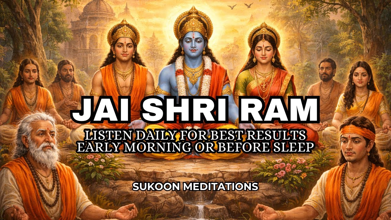 Jai Shri Ram Chanting for Anxiety Relief & Mental Peace | 1 Hour Meditation or Background Positivity