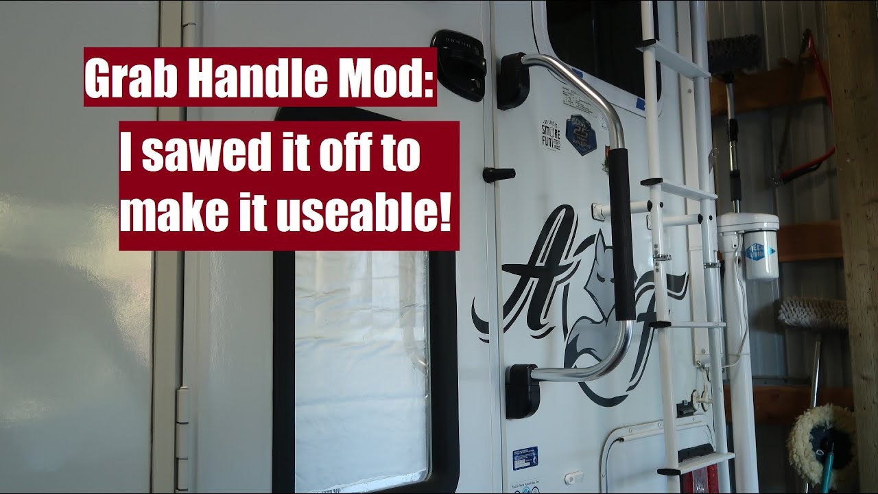 RV Entry Grab Handle Mod  - Easy Truck Camper Upgrades
