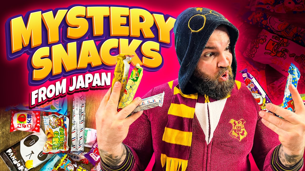 Mystery Snacks From Japan 🍫 Funny Reactions to Japanese Snacks @TheAwesomeLawsons