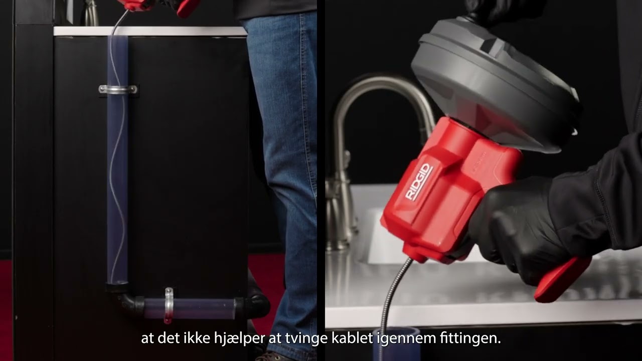 Как использовать прочиститель труб RIDGID EZ Spin™