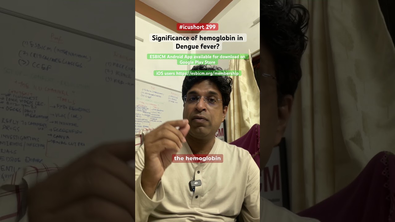 #icushort 299: Significance of hemoglobin in Dengue fever? #esbicm