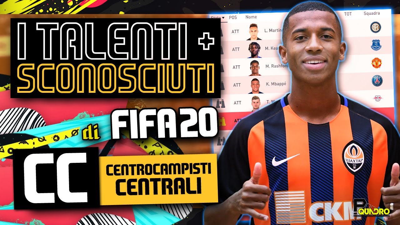 FIFA 20 : i talenti più sconosciuti per la carriera : CENTROCAMPISTI - CC