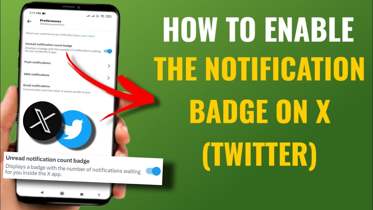 How to Enable the Notification Badge on X (Twitter) | Easy Guide In English