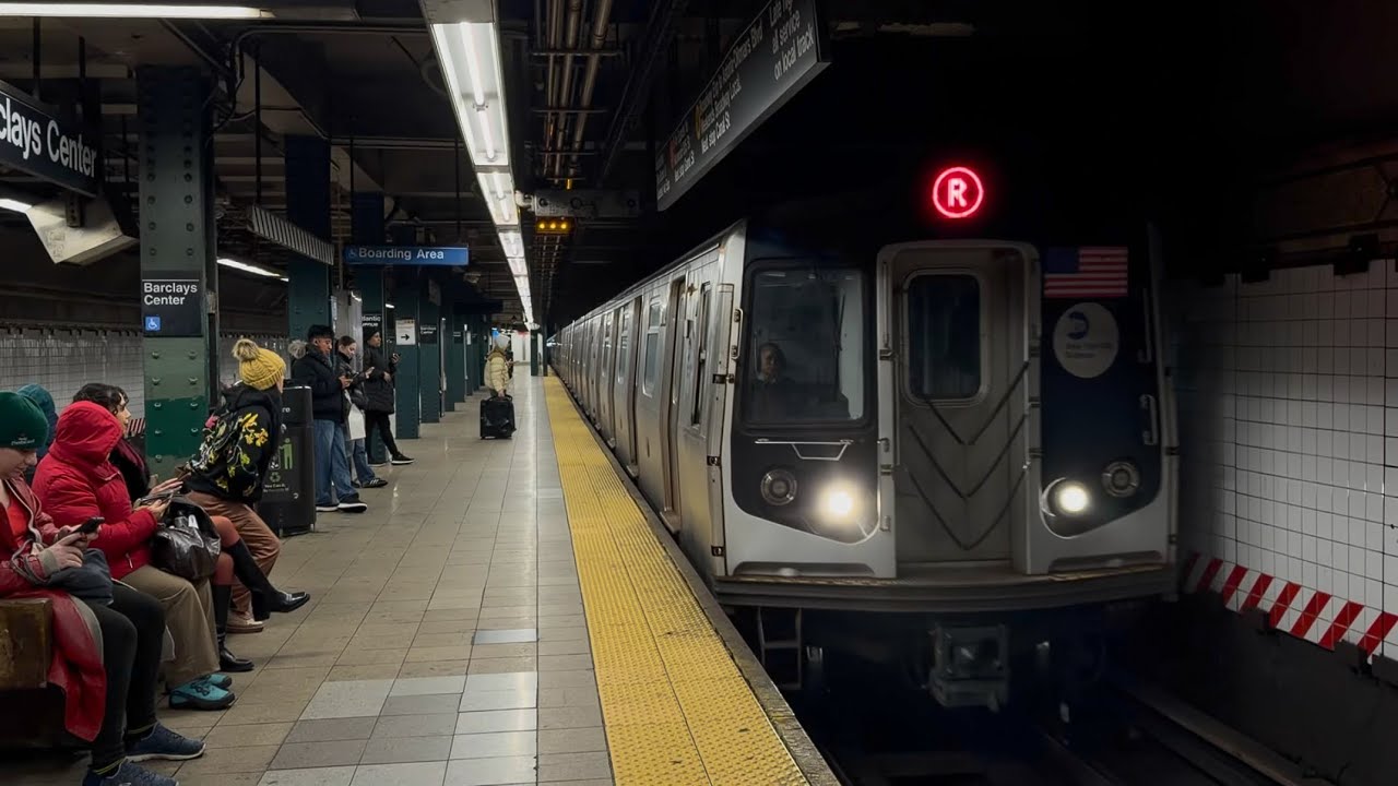 R46, R68, & R160 D/N/R Trains at Atlantic-Barclays via 4 Av Exp