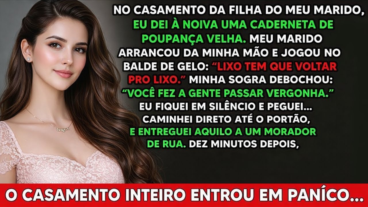 Meu marido chamou meu presente de “lixo” no casamento — 10 minutos depois, o salão virou pânico