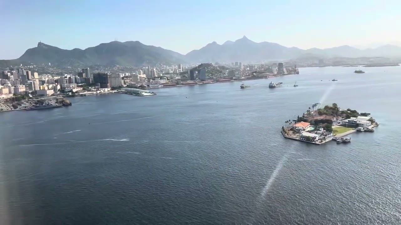 Landing in Rio de Janeiro. SDU