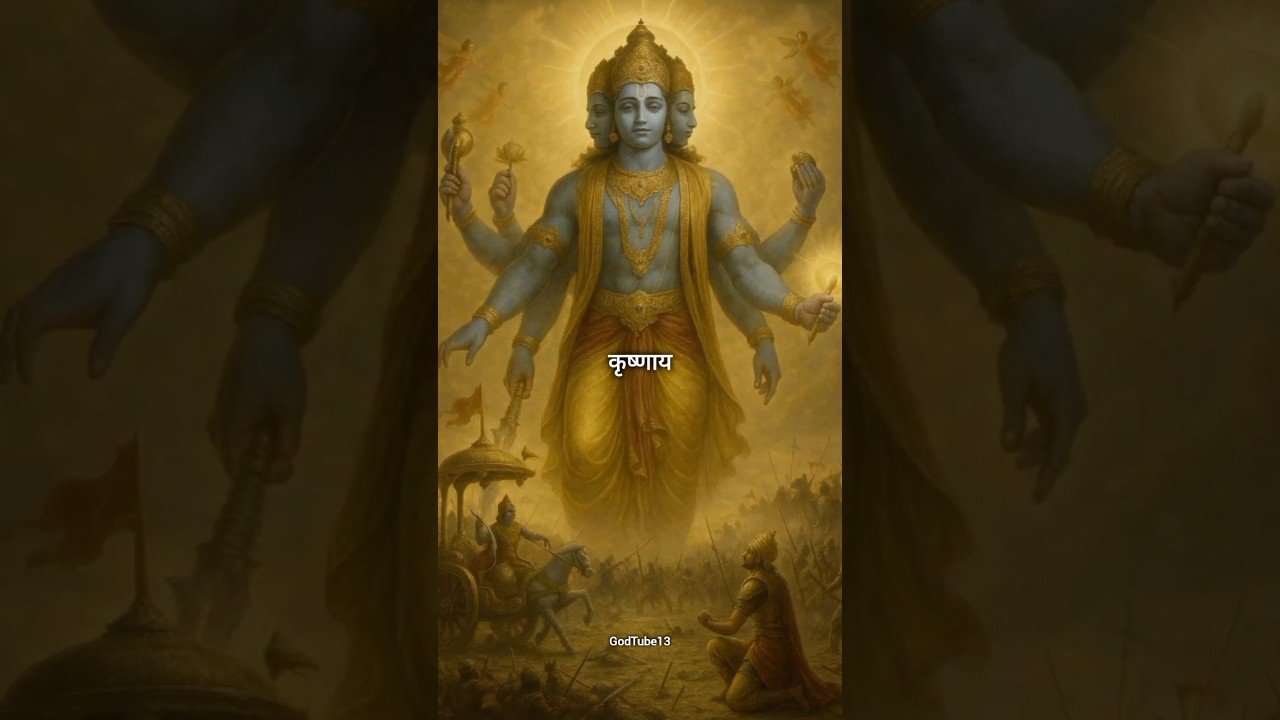 Powerful Krishna Mantra KRISHNAYA VASUDEVAYA #krishna #chanting #meditation #music