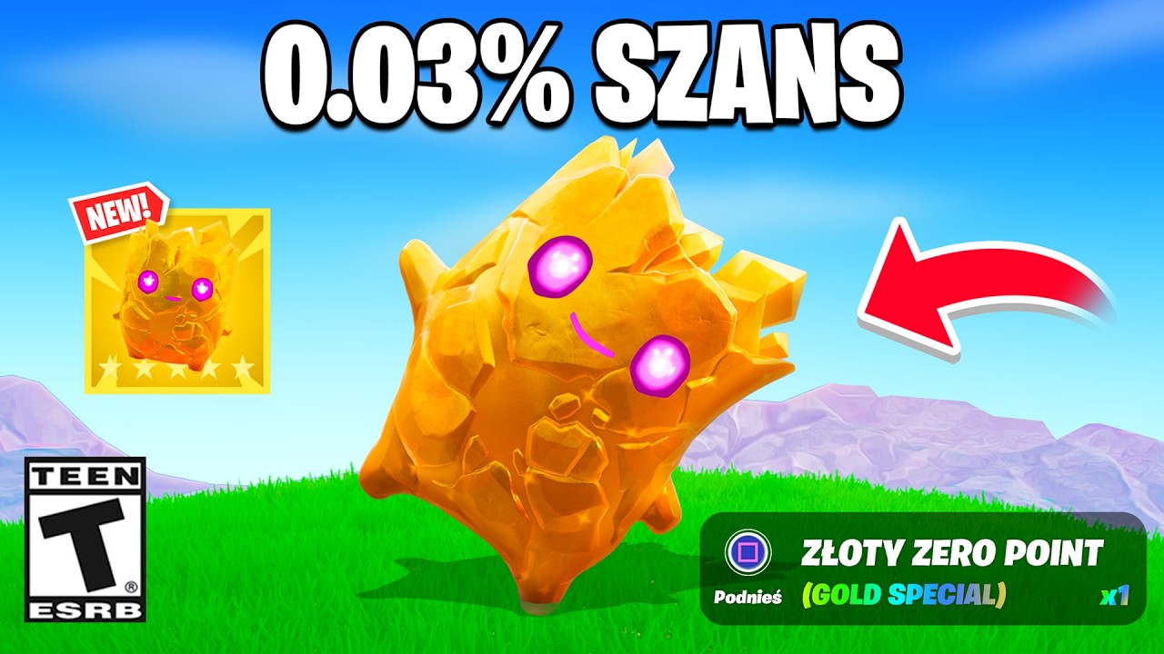 ZDOBYŁEM NAJRZADSZY ZŁOTY DUSZEK PUNKT ZEROWY W FORTNITE
