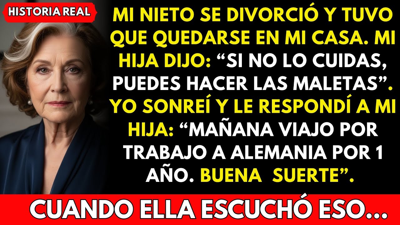 Mi nieto se divorció y vino a mi casa. Mi hija me ordenó 😏: 