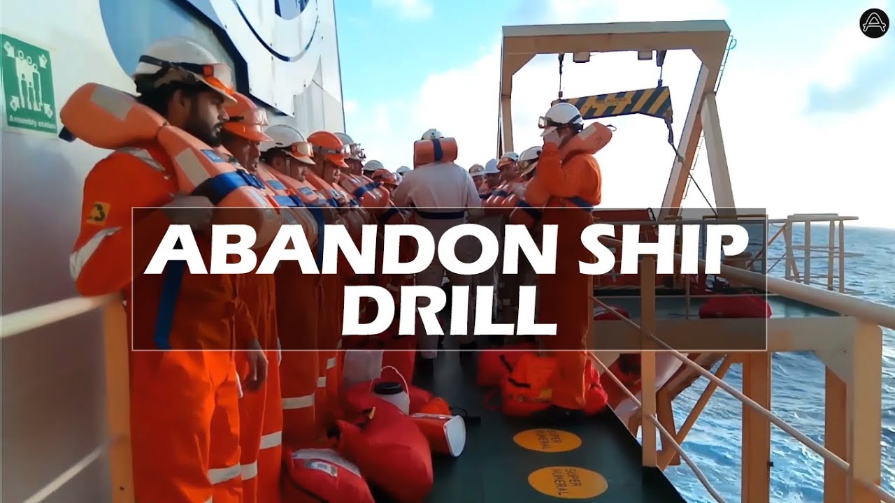 ABANDON SHIP DRILL | LIFE BOAT TRAINING | SHIP VLOG 08