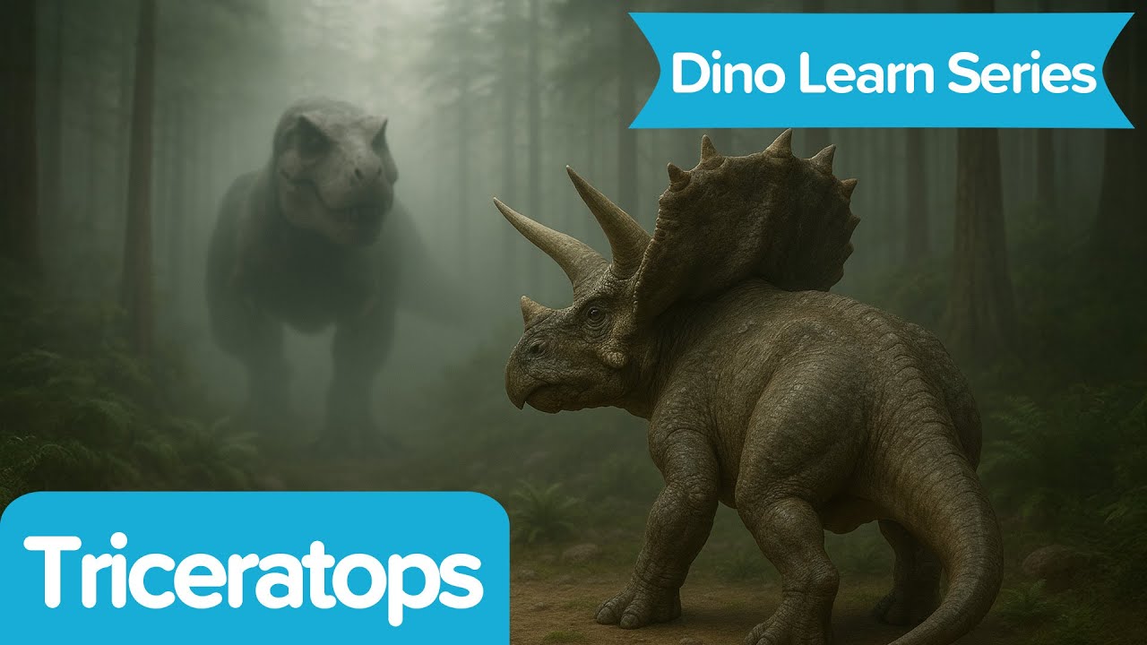 Triceratops (Dino Learn Series) | Dinosaur Learning Song | Kids Song | Mangdungi Kids