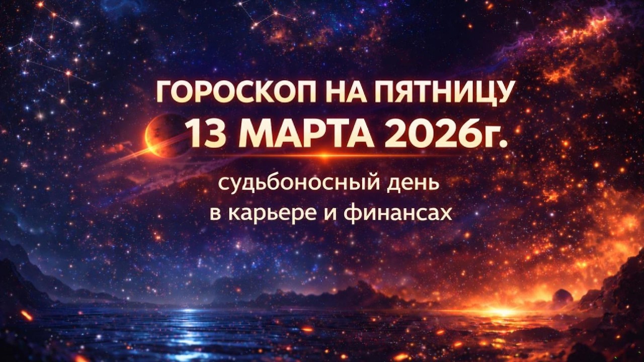 Пятница 13, гороскоп на 13 марта 2026г.