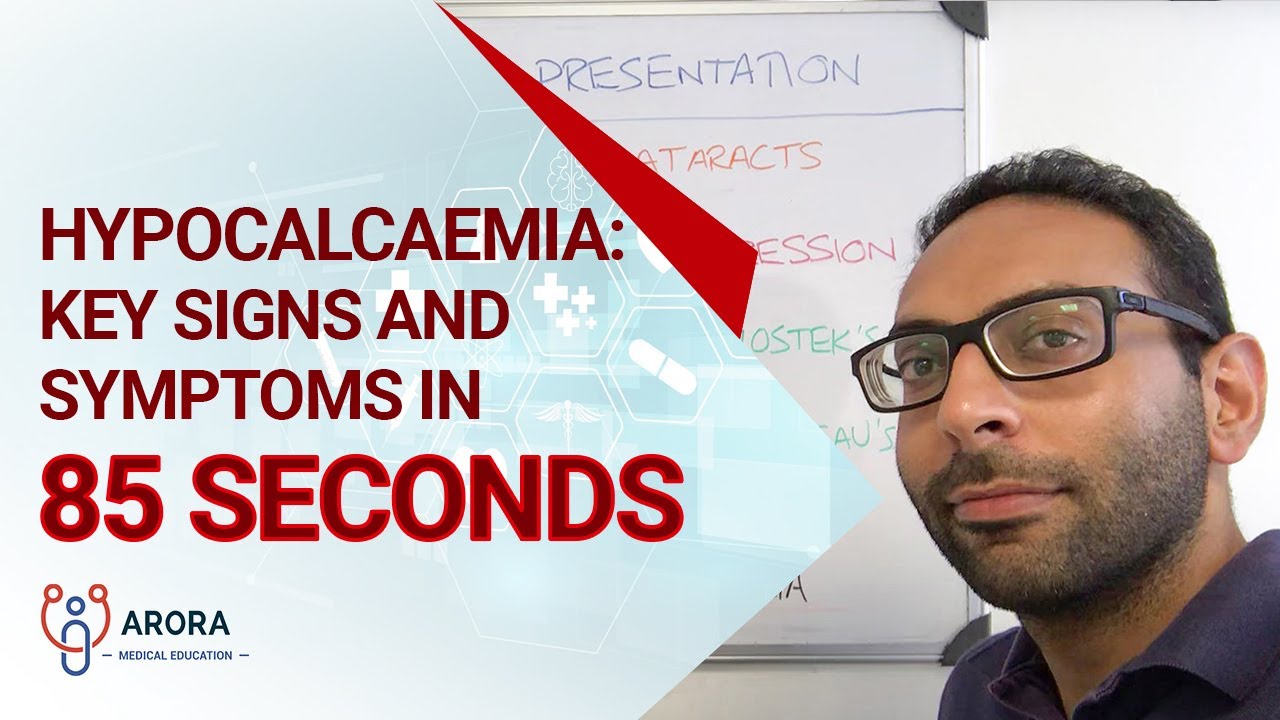 Hypocalcaemia: key signs and symptoms in 85 seconds