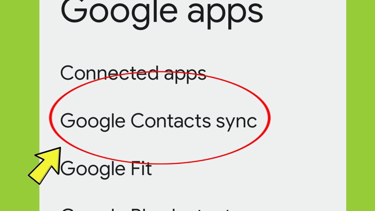 Настройки синхронизации контактов Google в Oneplus Nord CE3
