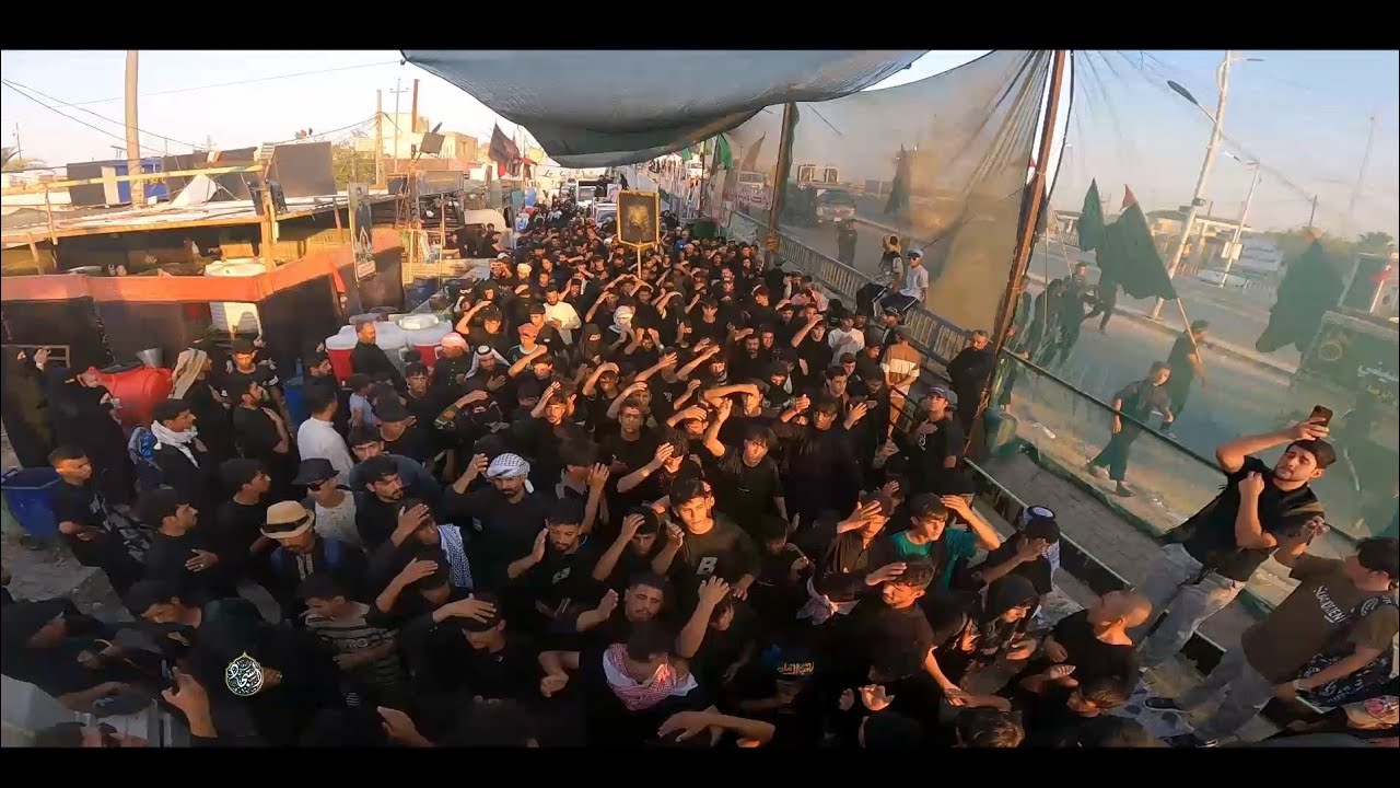 محط الارتحال نحو الحبيب الاول موكب الامام السجادع دخولية الرميثة 