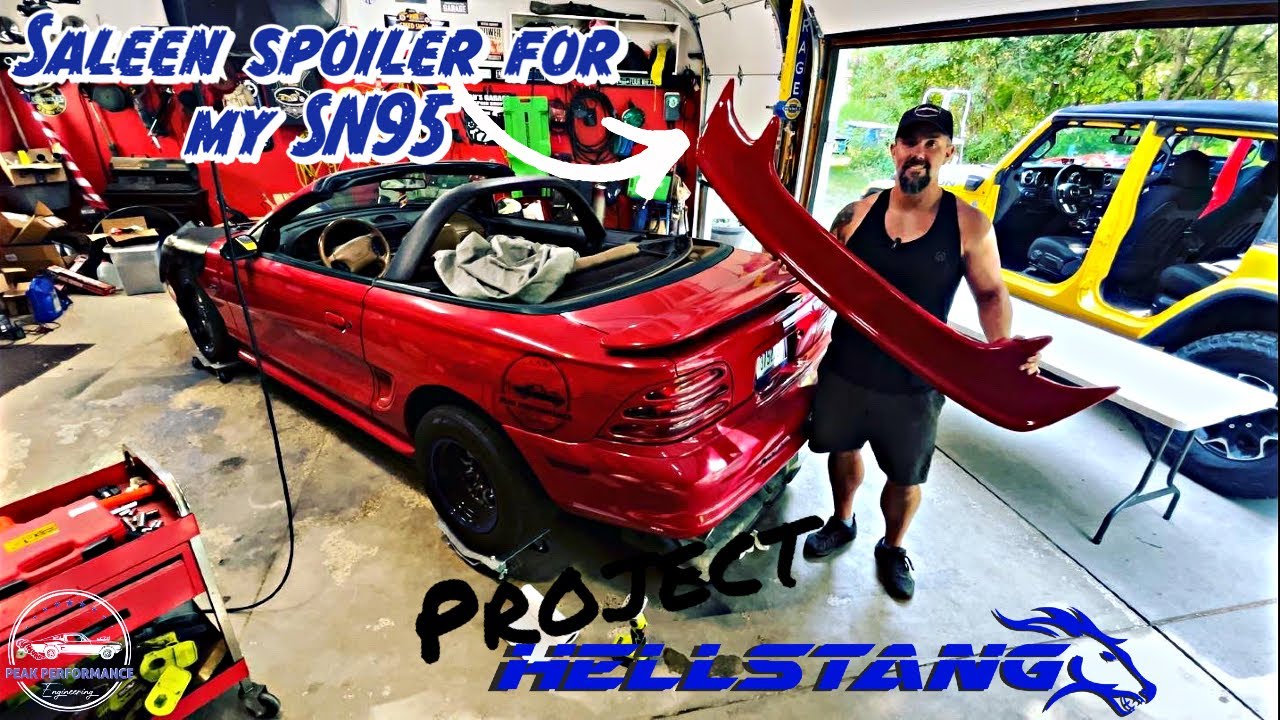 Внимание, спойлер! Установка окрашенного спойлера Saleen S281 за 250 долларов с eBay! MUSTANG SN9...