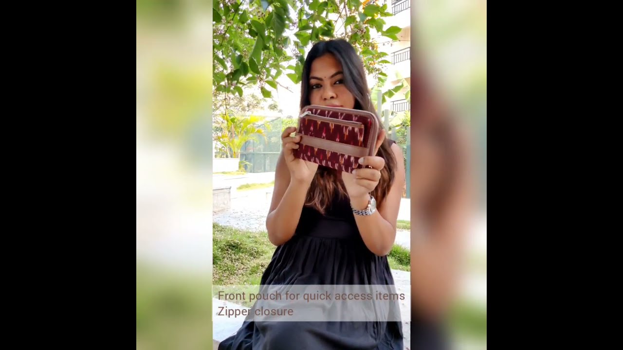 Ikat Brown Multiwave Classic Wallet |Zoukonline