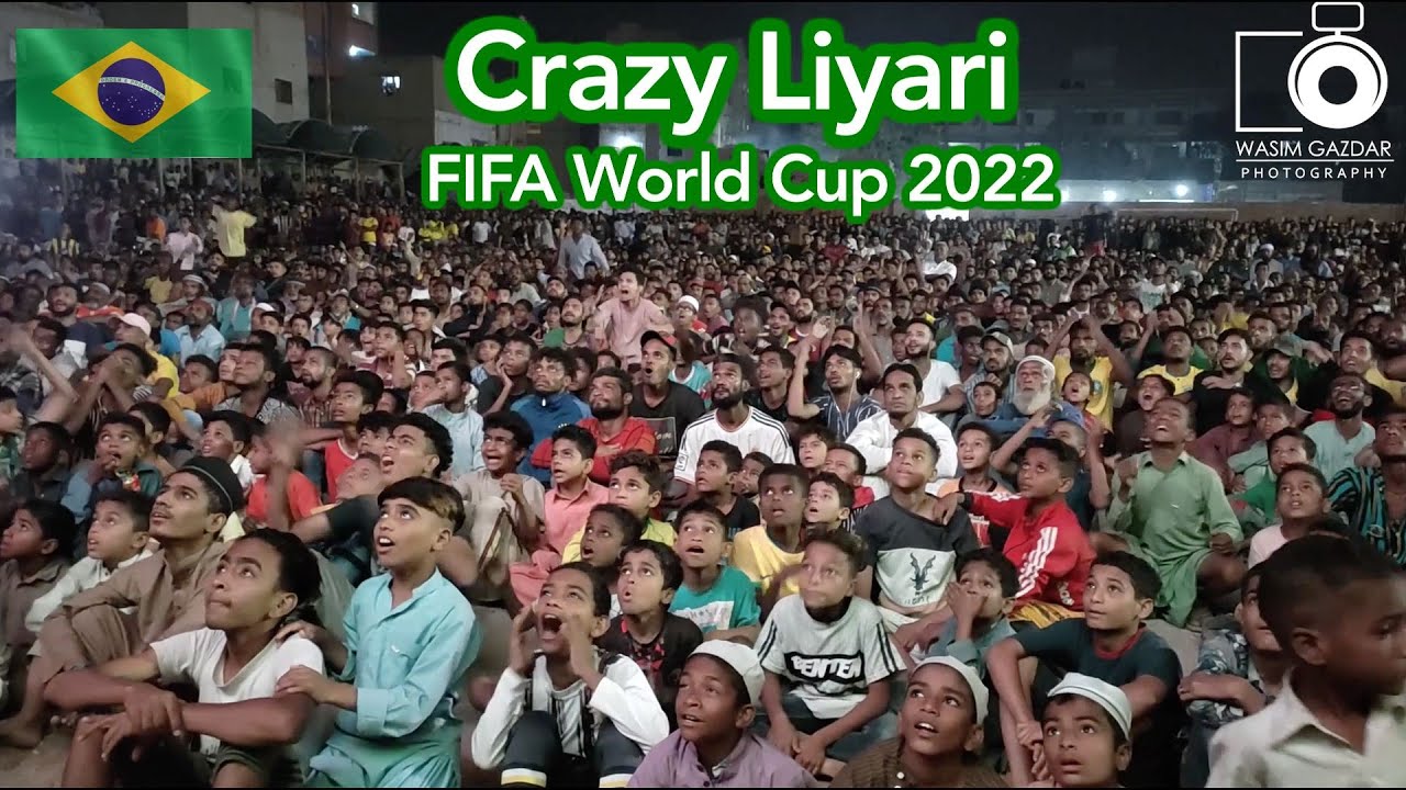Crazy Liyari football fans Brazil winning moments Lewa Dance  wasim gazdar vlog #fifa22