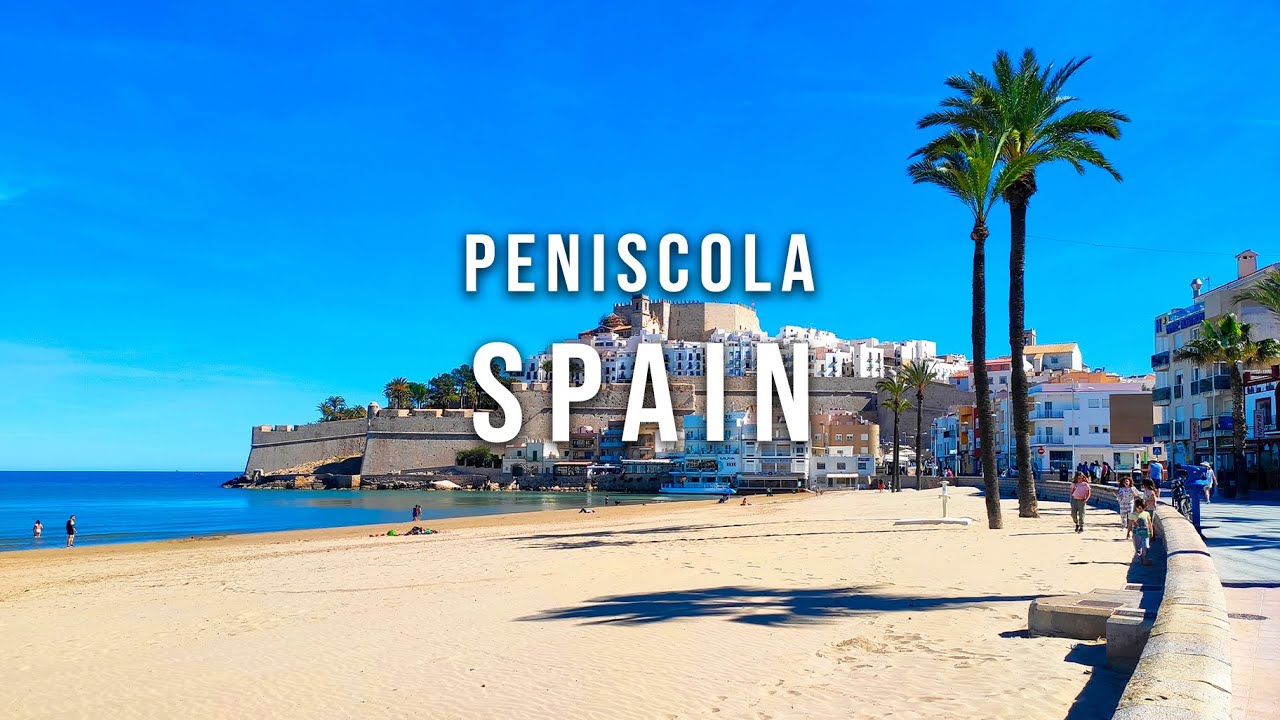 Peñíscola Spain 🇪🇸 Walking Tour | Medieval Castle by the Sea 4K