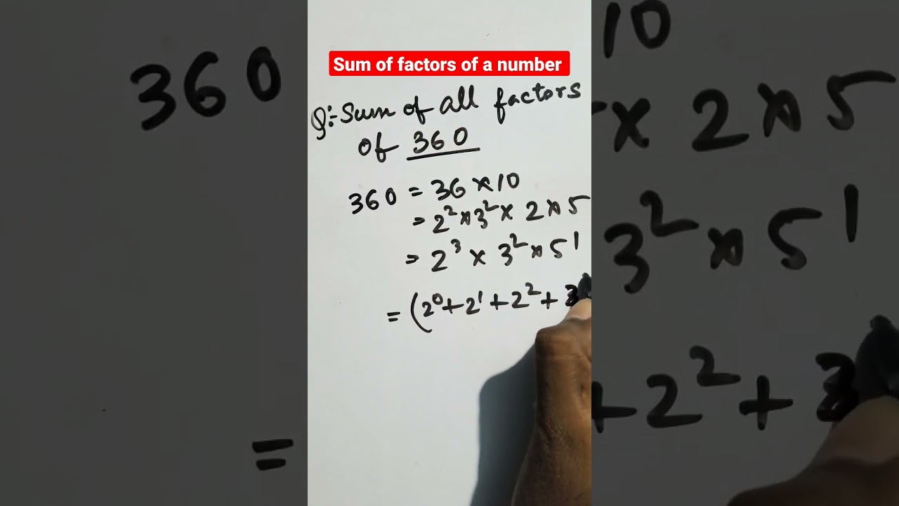 Sum of all factors of a number | SSC CGL | RRC GROUP D | RRB NTPC  | WBCS  #mathstricks #rrcgroupd