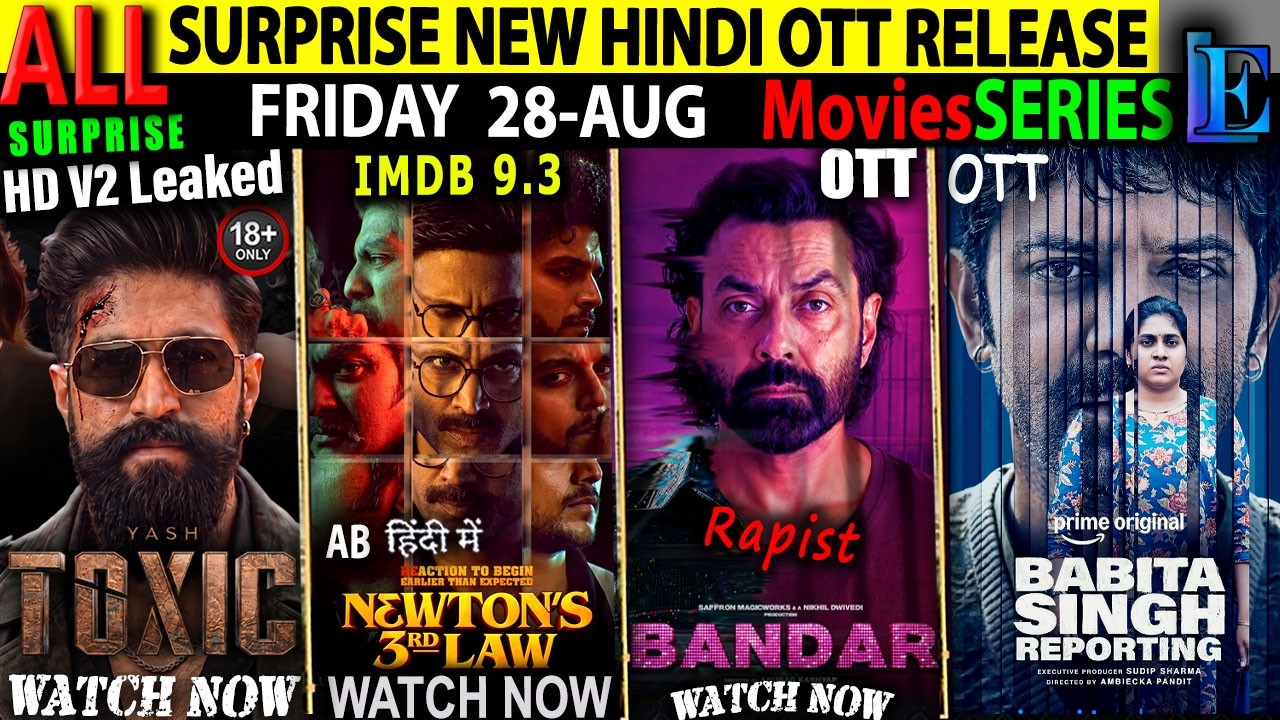 TOXIC HD V2 Leaked, SURPRISE FRIDAY NEW Hindi OTT Release 28AUG l Naga-Bandar-ToxicHindiTrailer
