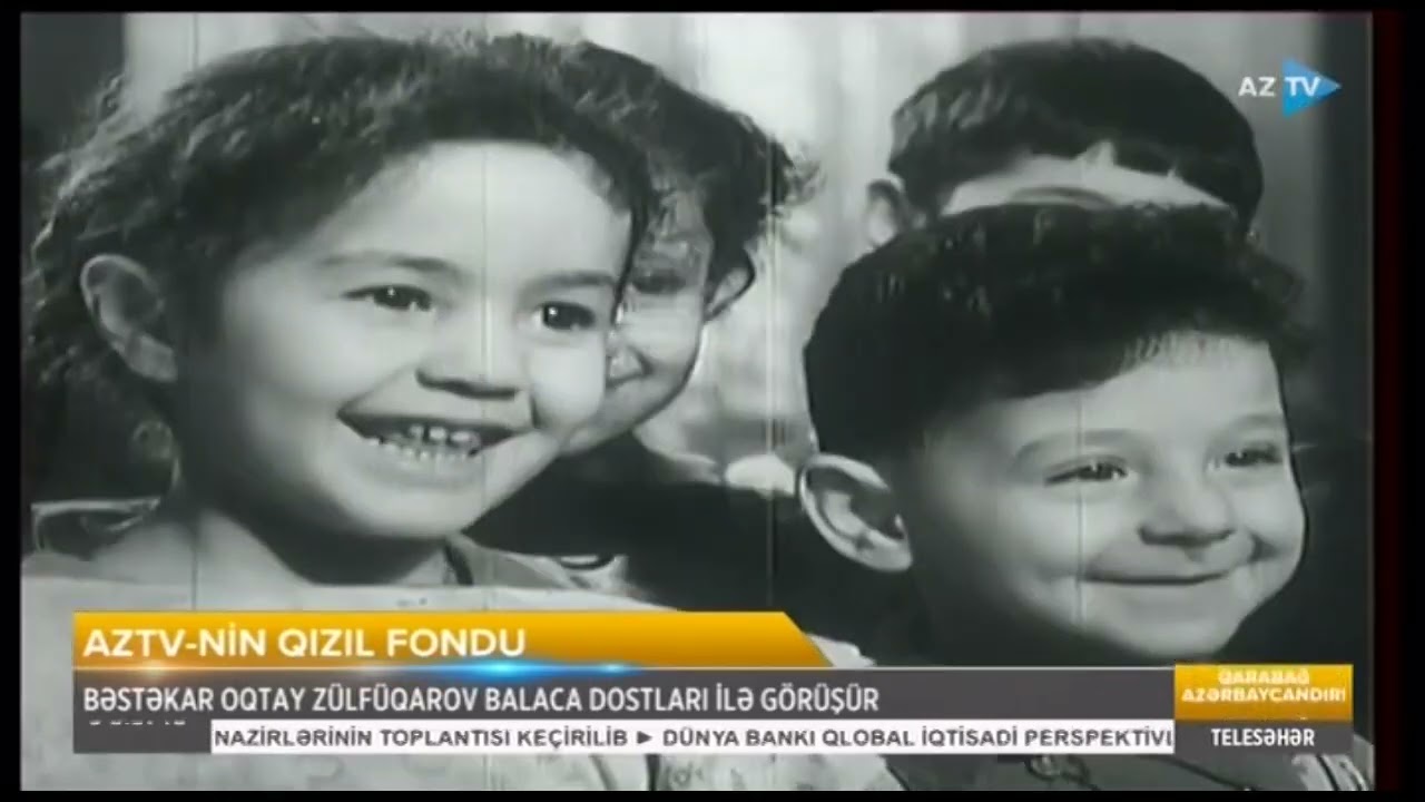 Bəstəkar Oqtay Zülfüqarov balaca dostları ilə görüşür - AzTV-nin Qızıl Fondu