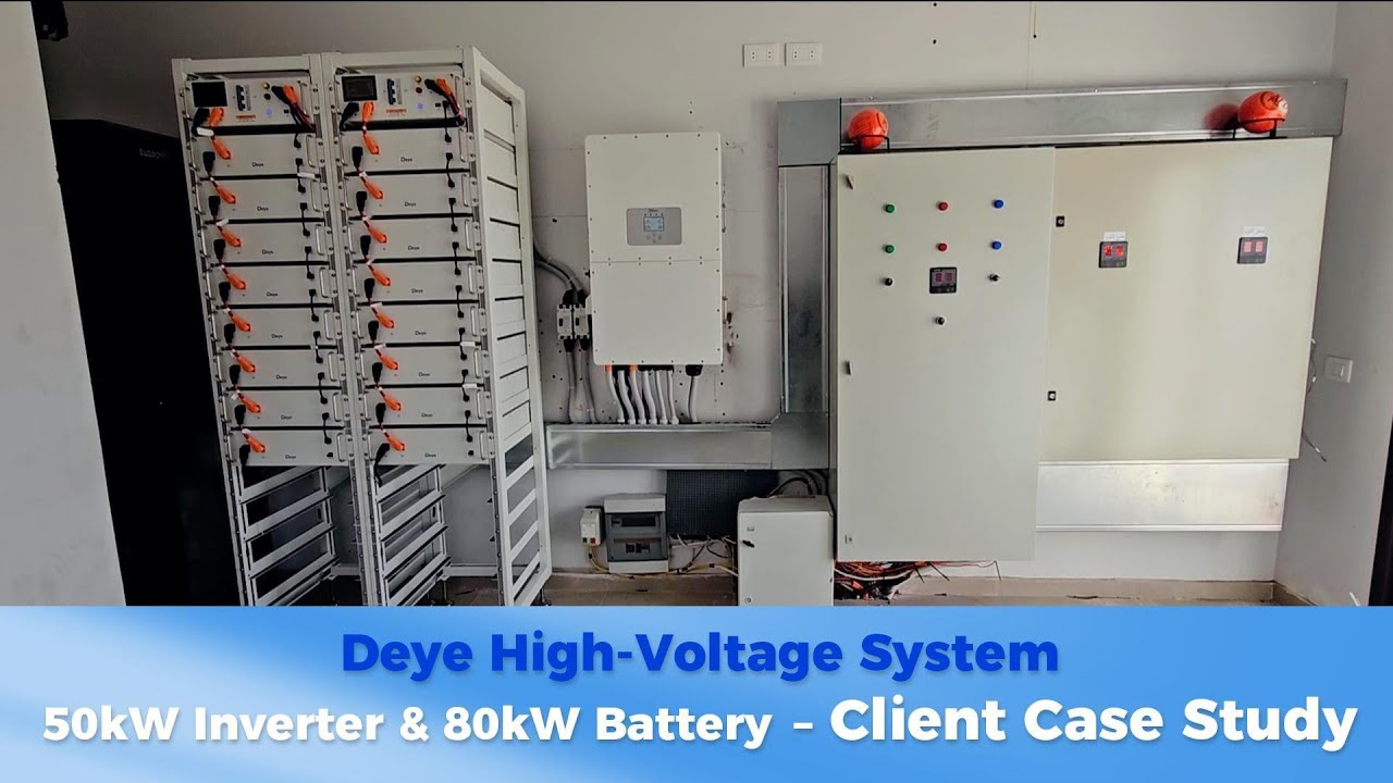 Deye High-Voltage System 50kW Inverter & 80kW Battery &ndash; Client Case Study#deyeinverter