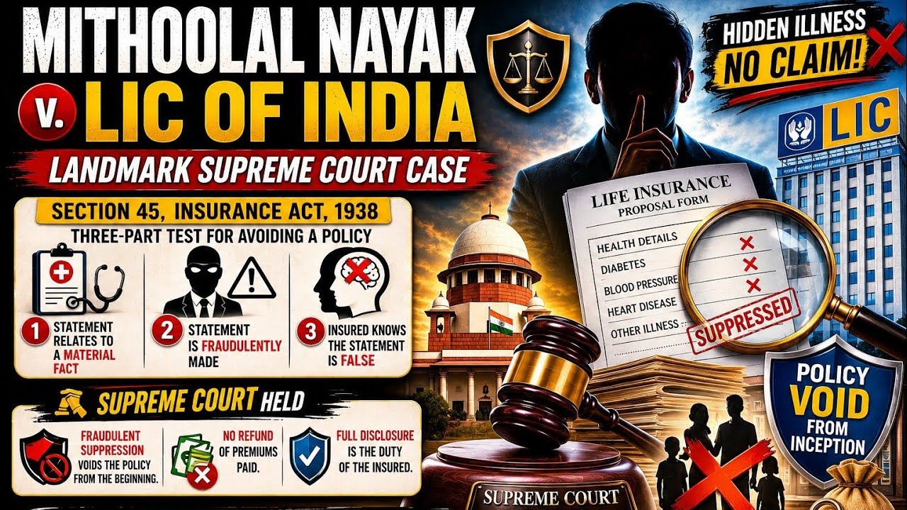 Mithoolal Nayak v LIC ⚖️ | Insurance Fraud Explained