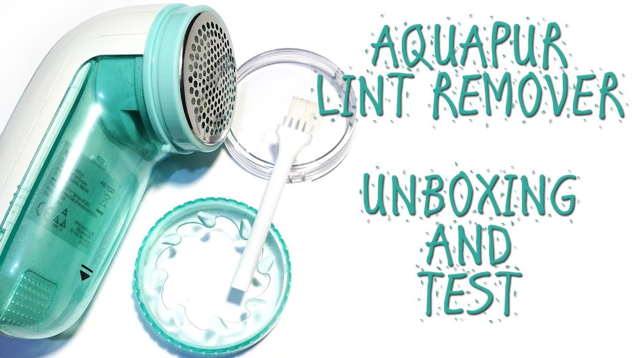 AQUAPUR LINT REMOVER UNBOXING + TEST