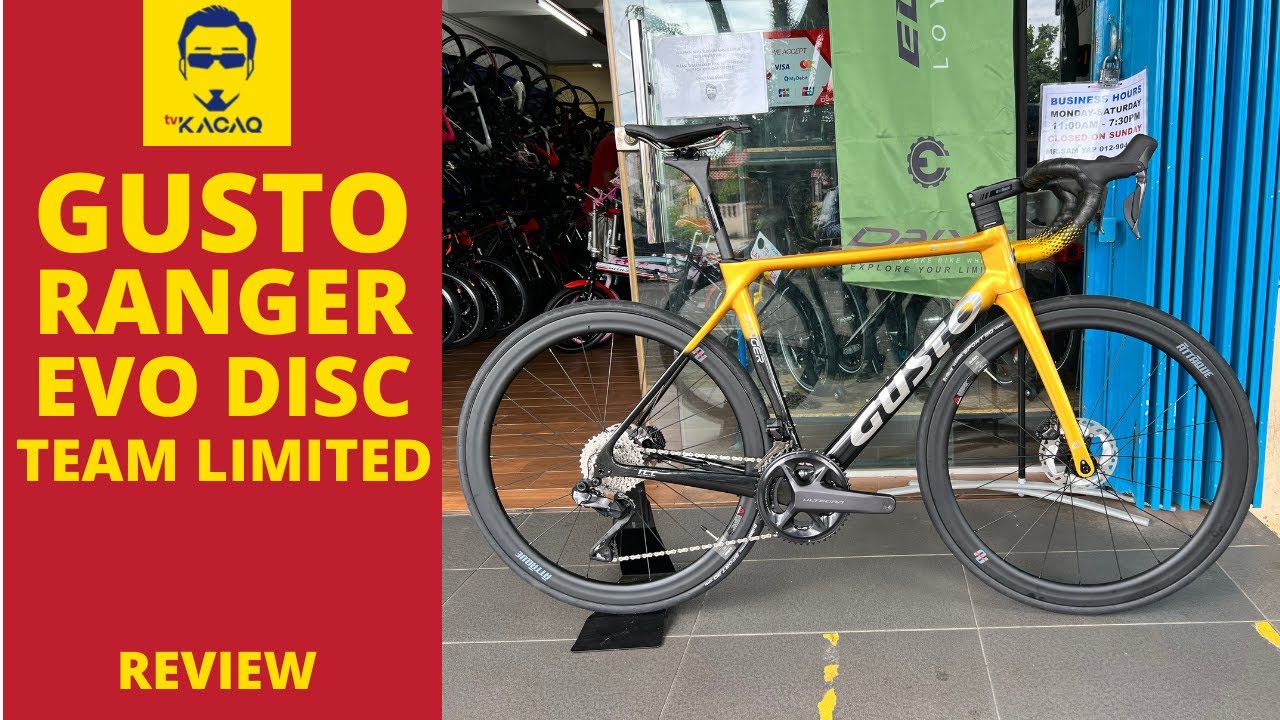 GUSTO RANGER EVO DISC TEAM LIMITED 2023 | Ultegra Di2 12 Speed UCI Road Bike Cycling Malaysia