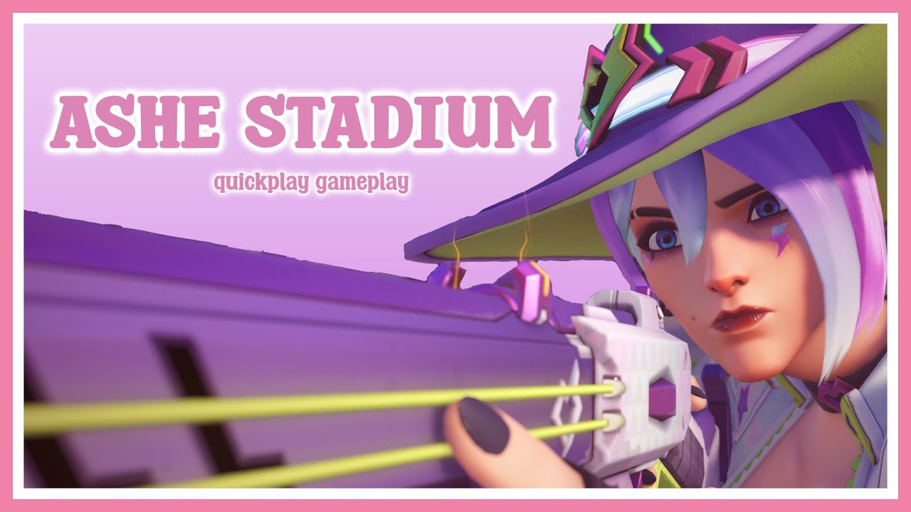 burn ashe is crazy in stadium | ashe overwatch stadium quick play | cozy chill gameplay + commentary