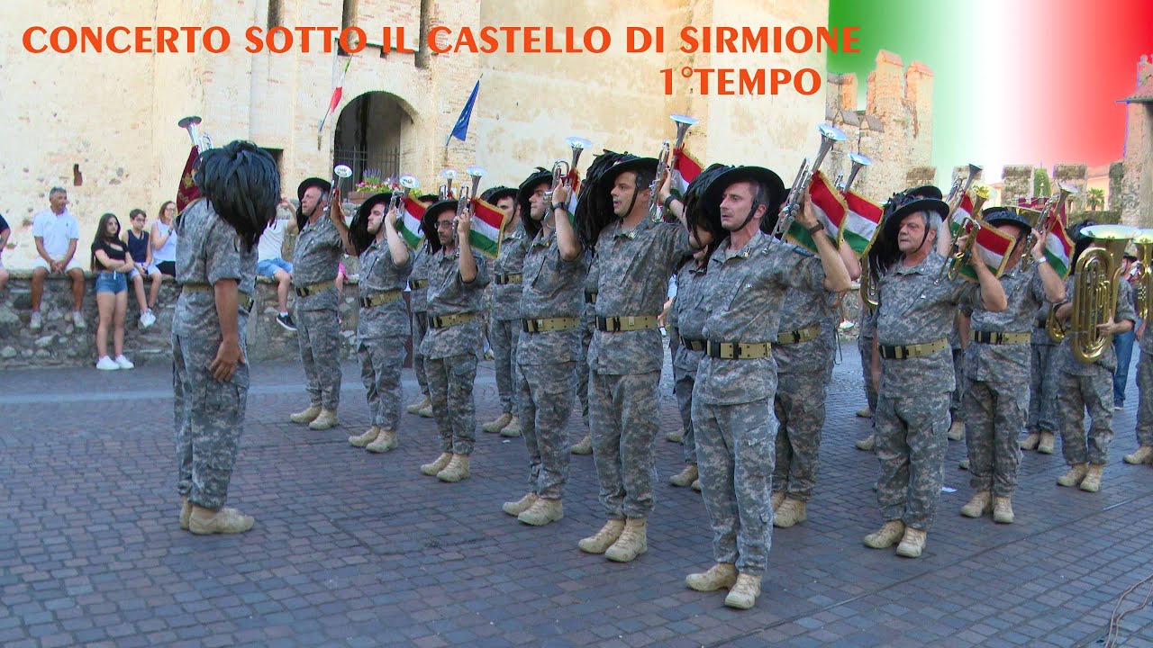 Concerto sotto il Castello di Sirmione della fanfara Besaglieri di Bedizzole (1° Tempo)