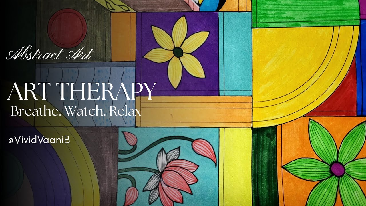 Abstract Art || Doodling with Vaani || Art Therapy || Pause. Breath. Relax || Calm Your Mind || Zen