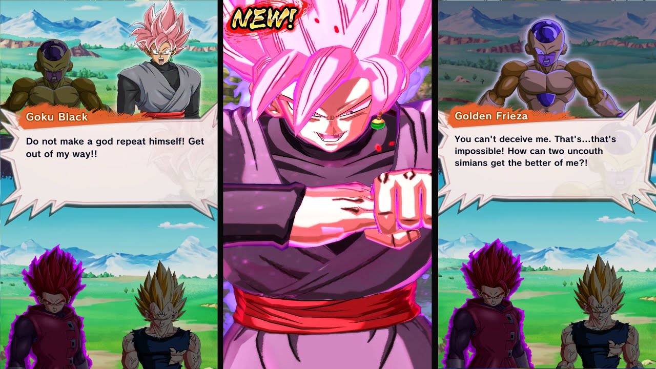 NEW SSG Giblet & Majin Vegeta VS Goku Black & Golden Frieza BOSS FIGHT|DB Legends Story (P17 Book 3)