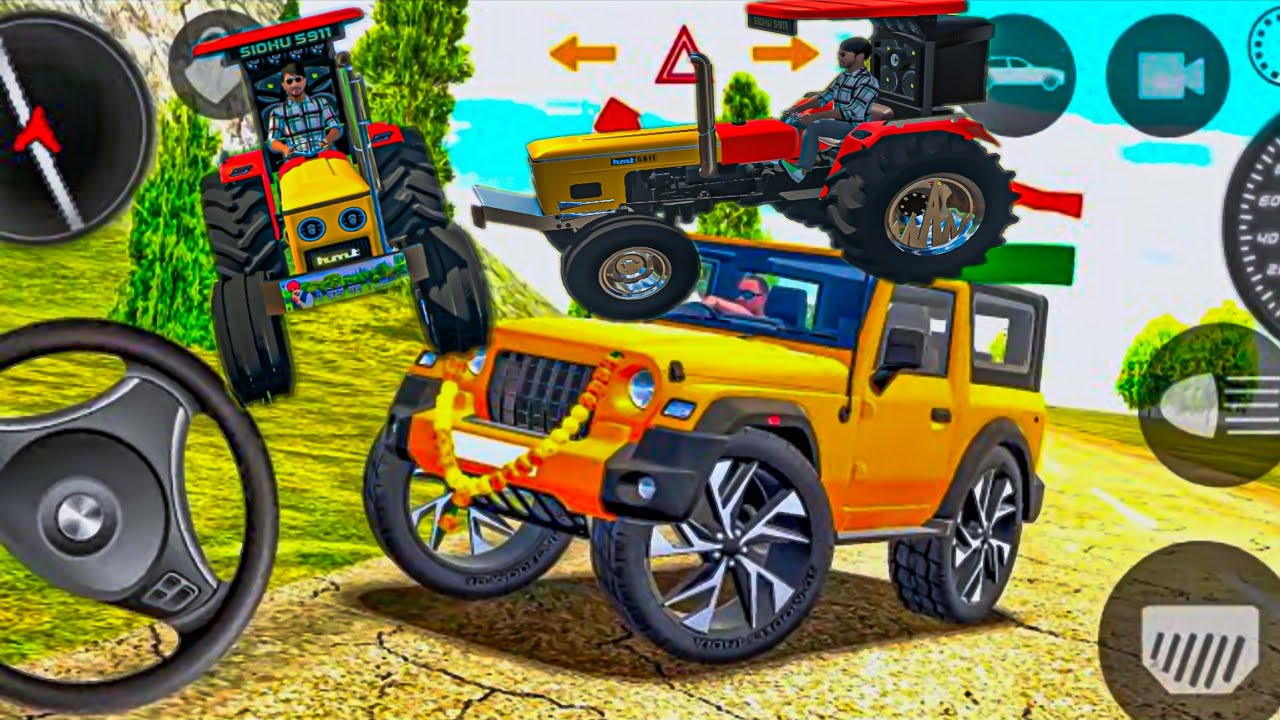 Modified Swaraj tractor 😈Games:Indian Purple Thar (Gadi Wala Games) Car Game Android Game - #2026